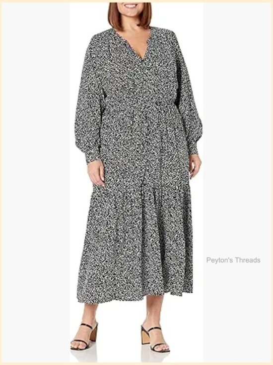 Dresses & Skirts - Pre-Loved A-Line Midi Dress with Ditsy Floral Print - Size S (0-2)